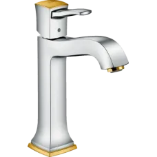 Змішувач для раковини з донним клапаном HANSGROHE METROPOL CLASSIC 31302090, золото глянсовий