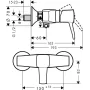 Змішувач для душу HANSGROHE METROPOL CLASSIC 31360090, хром