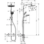 Душова система з термостатом HANSGROHE CROMETTA S240 26781000