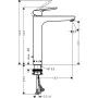 Змішувач для умивальника HANSGROHE LOGIS E 71162000, хром
