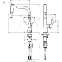 Змішувач для кухонної мийки HANSGROHE METRIS 14834000