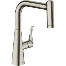 Змішувач для кухонної мийки HANSGROHE METRIS 14834800, нержавіюча сталь