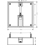 Прихована частина змішувача прихованого монтажу HANSGROHE HANSGROHE 26254180