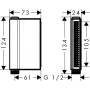 Ручний душ 2jet AXOR ONE 45720000