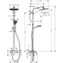 Душова система зі змішувачем HANSGROHE CROMETTA S 27269000, хром