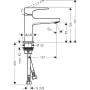 Змішувач для умивальника HANSGROHE METROPOL 32500000, хром