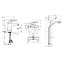 Набір змішувачів 3 в 1 HANSGROHE LOGIS E 71161888