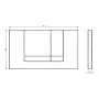 Змивна клавіша VILLEROY & BOCH VICONNECT 92214361, хром