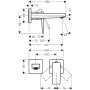 Змішувач для умивальника HANSGROHE METROPOL 32525000