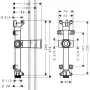 Прихована частина зливового виливу 240/120 AXOR SHOWER SOLUTIONS 10941180
