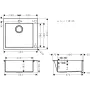 Мийка для кухні HANSGROHE S71 43301800