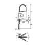 Змішувач для кухні з гнучким виливом GROHE EUROCUBE 31395DC0