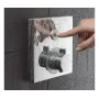 Термостат для одного споживача скляний HANSGROHE SHOWERSELECT 15737400, хром з білим