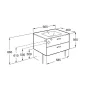 Тумба з умивальником ROCA VICTORIA BASIC A855854422