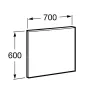 Дзеркало для ванної кімнати ROCA VICTORIA BASIC A812327406