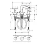 Змішувач для умивальника HANSGROHE METROPOL CLASSIC 31306090, хром