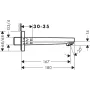 Вилив для ванни HANSGROHE METROPOL 32542000