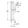 Гарнітур душовий GROHE NEW TEMPESTA COSMOPOLITAN 27929002