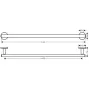 Тримач рушників HANSGROHE LOGIS 41716000, хром