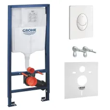 Інсталяція для унітаза GROHE RAPID SL 38722001+37131000, білий