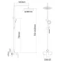 Душевая система со смесителем RJ VELUM RSZ082-5