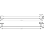 Набір аксесуарів для ванної кімнати HANSGROHE LOGIS 41723222
