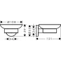 Набір аксесуарів для ванної кімнати HANSGROHE LOGIS 41723333