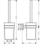 Набір аксесуарів для ванної кімнати HANSGROHE LOGIS 41723444