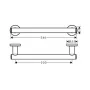 Тримач рушників HANSGROHE LOGIS 41713000, хром