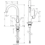 Змішувач для кухонної мийки HANSGROHE TALIS S 72814800, нержавіюча сталь