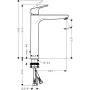 Змішувач без донного клапана для раковини HANSGROHE FOCUS 31532000