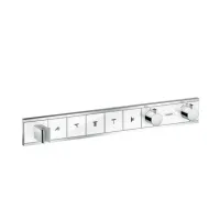 Термостат для 5 споживачів HANSGROHE RAINSELECT 15358400, хром з білим