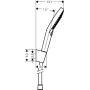 Гарнітур душовий HANSGROHE RAINDANCE SELECT S 27668000, хром