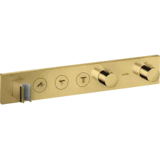 Модуль термостата AXOR SHOWER SOLUTIONS 18356990, Select 530/90, для 3 споживачів, прихованого монтажу, золото