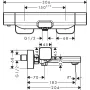 Змішувач для ванни HANSGROHE ECOSTAT E 15774000, хром