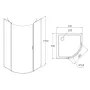 Душова кабіна VOLLE ORLANDO 90x90 10-22-504