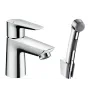 Змішувач для умивальника з гігієнічним душем HANSGROHE TALIS E 71729000, хром