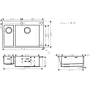 Мийка для кухні HANSGROHE S71 43310800, нержавіюча сталь