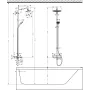 Душова система з термостатом HANSGROHE CROMA E 27687000, хром