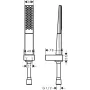 Душовий набір із душовим шлангом HANSGROHE RAINFINITY 26856000