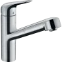 Змішувач для кухні з висувним виливом HANSGROHE M427-H150 71814000, хром