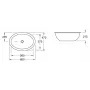 Умивальник вбудований VILLEROY & BOCH LOOP &amp; FRIENDS 616130R1, 56x37,5, білий