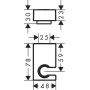 Тримач ручного душу HANSGROHE PORTER E 28387670, чорний