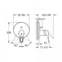Змішувач для ванни GROHE EUROSTYLE 24049003, хром