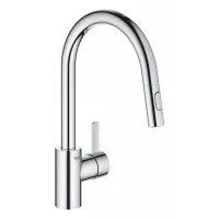 Змішувач для кухні з висувним виливом GROHE EUROSMART COSMOPOLITAN 31481001, хром