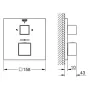 Змішувач для душу GROHE GROHTHERM CUBE 24154000