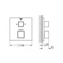 Змішувач для ванни GROHE GROHTHERM CUBE 24155000