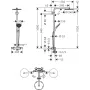 Душова система з термостатом HANSGROHE RAINDANCE SELECT S 27633670, чорний