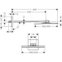 Верхній душ 300/300 1jet AXOR SHOWER SOLUTIONS 35314000, з тримачем