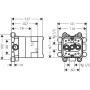 Прихована частина верхнього душу з тримачем AXOR SHOWER SOLUTIONS 35361180